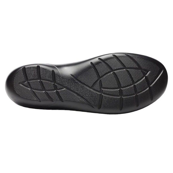 Women Black Classic Penny Loafers Sz 8 Microsuede Leather Slip On Walking Flats - Picture 2 of 11